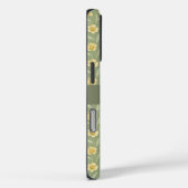 Coques Case-Mate iPhone Fleurs sauvages jaunes sur vert (Verso / Droite)