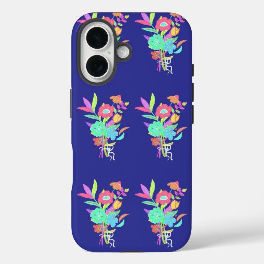 Coques Case-Mate iPhone Fleurs Sauvages Néon (Verso)