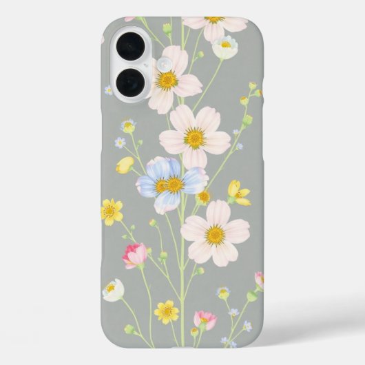 Coques Case-Mate iPhone Fleurs sauvages pastel douces (Verso)