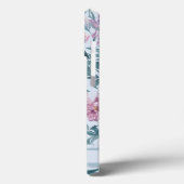 Coques Case-Mate iPhone Fleurs sauvages roses Baby Blue Pastel Fleurs Moti (Verso / Gauche)