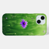 Coques Case-Mate iPhone Fleurs sauvages Violets En Terrain Vert (Verso (horizontal))