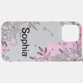 Coques Case-Mate iPhone Fleurs simples élégantes modernes et mignonnes pou (Verso (horizontal))