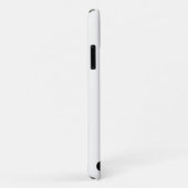 Coques Case-Mate iPhone Fleurs simples noires et blanches et nom floral (Dos/Droite)