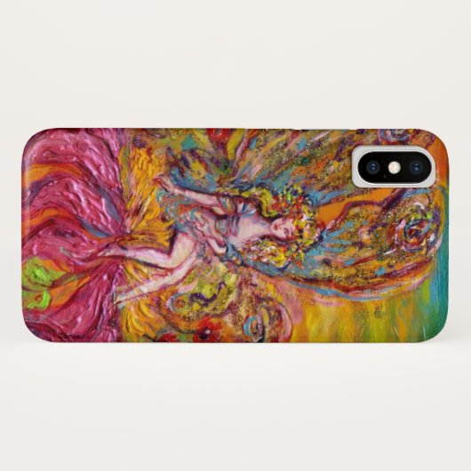 Coques Case-Mate iPhone FLEURS SUR L'Imaginaire ROSE IRIS (Dos (Horizontal))