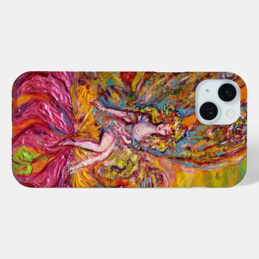 Coques Case-Mate iPhone FLEURS SUR L'Imaginaire ROSE IRIS (Verso (horizontal))