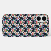 Coques Case-Mate iPhone Fleurs Sur Noir (Verso (horizontal))