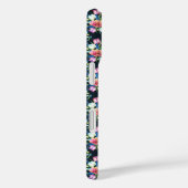 Coques Case-Mate iPhone Fleurs Sur Noir (Verso / Droite)