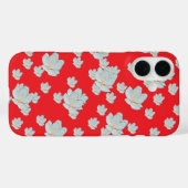 Coques Case-Mate iPhone Fleurs sur rouge (Verso (horizontal))