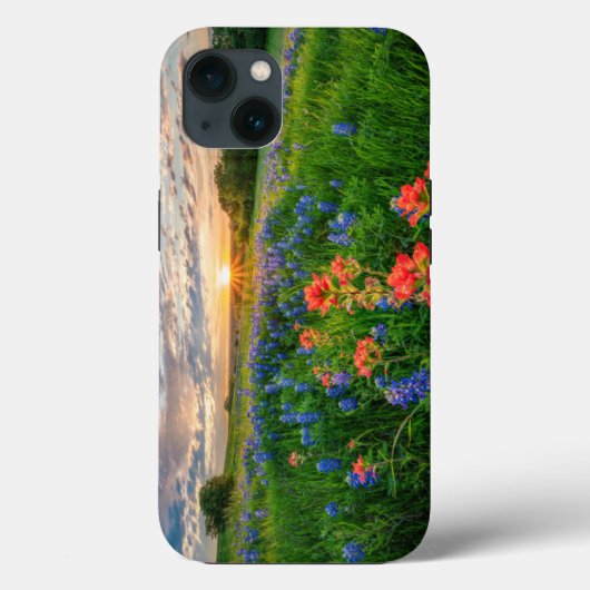 Coques Case-Mate iPhone Fleurs | Texas Bluebonnets & Indian Paintbrush (Verso)