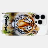 Coques Case-Mate iPhone Fleurs Tiger Pastel Safari Aquarelle Savannah (Verso (horizontal))
