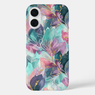 Coques iPhone 16 Fleurs Tons de Bijoux