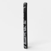COQUES Case-Mate iPhone FLEURS TOURBILLON NOIR ET BLANC (Dos/Gauche)