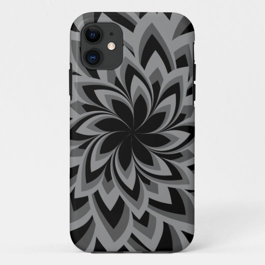 COQUES Case-Mate iPhone FLEURS TOURBILLON NOIR ET BLANC (Dos)