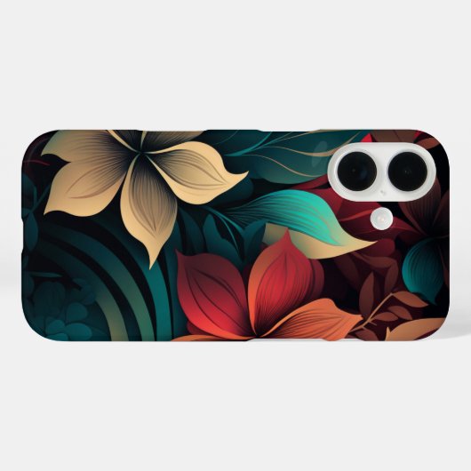Coques Case-Mate iPhone Fleurs tropicales (Verso (horizontal))