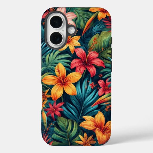 Coques Case-Mate iPhone Fleurs tropicales (Verso)