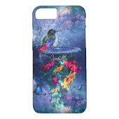 Coques Case-Mate iPhone Fleurs tropicales, colibri, papillon et étoiles (Dos)