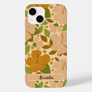 Coque Pour iPhone 14 Fleurs tropicales Coque-Mate Personnalisé