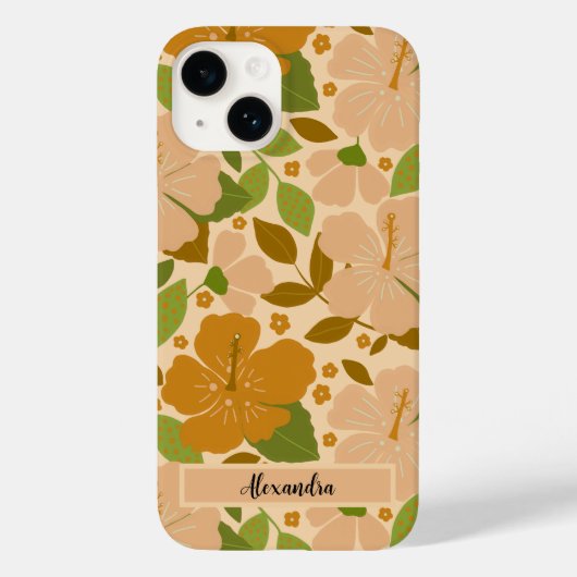 Coques Case-Mate iPhone Fleurs tropicales Coque-Mate Personnalisé (Verso)