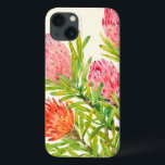 iPhone 13 Case Fleurs tropicales d'aquarelle<br><div class="desc">Artiste tropical de fleurs d'aquarelle : Tim OToole</div>