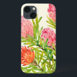 iPhone 13 Case Fleurs tropicales d'aquarelle<br><div class="desc">Artiste tropical de fleurs d'aquarelle : Tim OToole</div>
