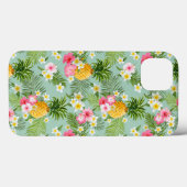 Coques Case-Mate iPhone Fleurs tropicales et ananas (Verso (horizontal))