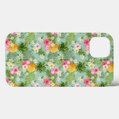 Coques Case-Mate iPhone Fleurs tropicales et ananas (Verso (horizontal))
