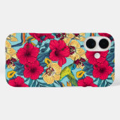 Coques Case-Mate iPhone Fleurs tropicales et colibri - Botanica d'été (Verso (horizontal))