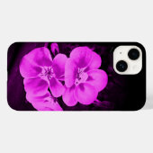 Coques Case-Mate iPhone Fleurs tropicales rose vif (Verso (horizontal))