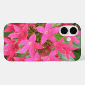 Coques Case-Mate iPhone Fleurs tropicales rose vif (Verso (horizontal))