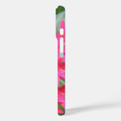 Coques Case-Mate iPhone Fleurs tropicales rose vif (Verso / Gauche)