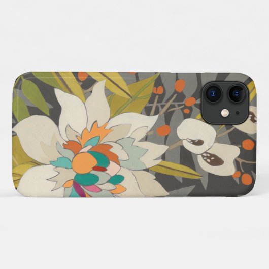 Coques Case-Mate iPhone Fleurs Tropiques Twilight (Dos (Horizontal))