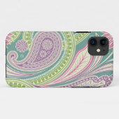 Coques Case-Mate iPhone Fleurs urbaines de Paisley (Dos (Horizontal))