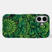 Coques Case-Mate iPhone Fleurs vertes (Verso (horizontal))
