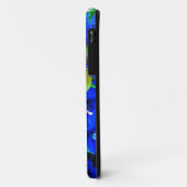 Coques Case-Mate iPhone Fleurs vibrantes de bougainvillée bleue (Dos/Gauche)