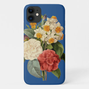 Coque iPhone 11 Fleurs Vintage, Camélias et Narcisse, Redoute