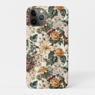 Case-Mate iPhone Case Fleurs vintages d'ivoire, Motif Rose multicolore
