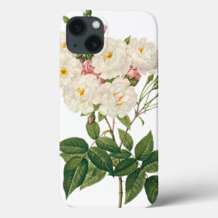 iPhone 13 Case Fleurs vintages Flore Blush Noisette Rose Redoute