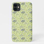 Coques Case-Mate iPhone fleurs violet et jaune motif (Dos)