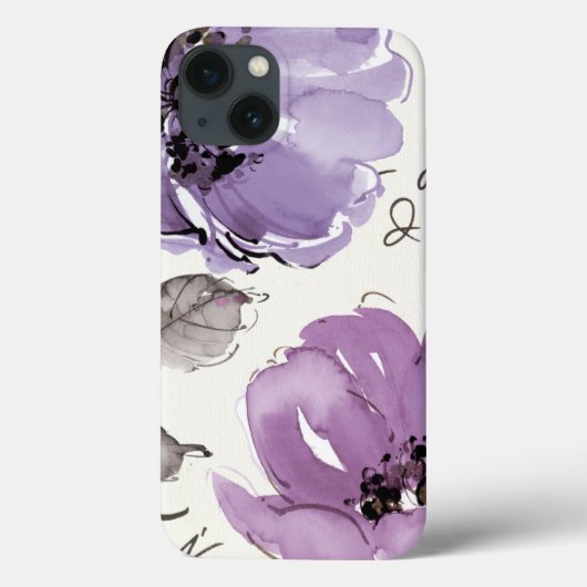Coques Case-Mate iPhone Fleurs violettes (Verso)