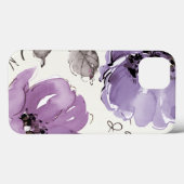 Coques Case-Mate iPhone Fleurs violettes (Verso (horizontal))