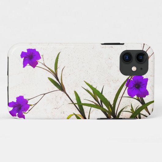 Coques Case-Mate iPhone Fleurs violettes dans la brise (Dos (Horizontal))
