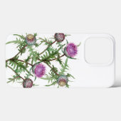 Coques Case-Mate iPhone Fleurs violettes de chardon (Verso (horizontal))