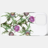 Coques Case-Mate iPhone Fleurs violettes de chardon (Verso (horizontal))
