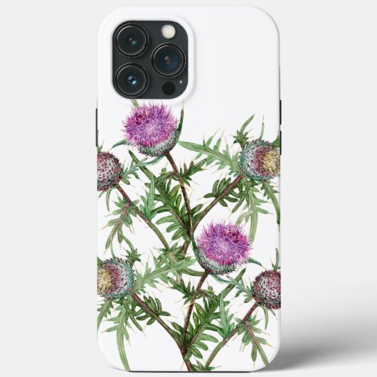Coques Case-Mate iPhone Fleurs violettes de chardon (Verso)
