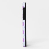 Coques Case-Mate iPhone Fleurs Violettes Et Bleues (Dos/Gauche)