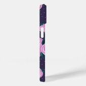 Coques Case-Mate iPhone Fleurs violettes foncées vintage (Verso / Droite)