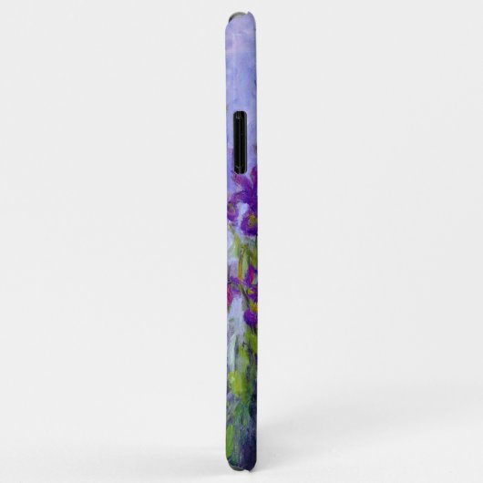 Coques Case-Mate iPhone Fleurs violettes Iris Claude Monet (Dos/Droite)