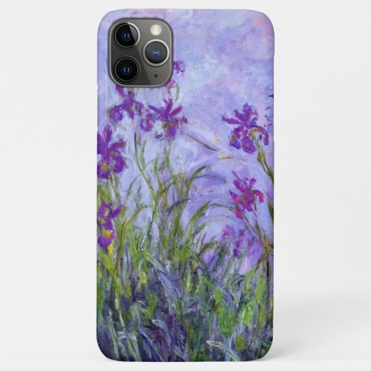 Coques Case-Mate iPhone Fleurs violettes Iris Claude Monet (Dos)