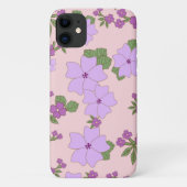 Coques Case-Mate iPhone Fleurs Violettes, Modèle Floral, Motif De Fleurs (Dos)