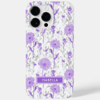 Fleurs Violettes Modernes Féminines Fleuris Élégan